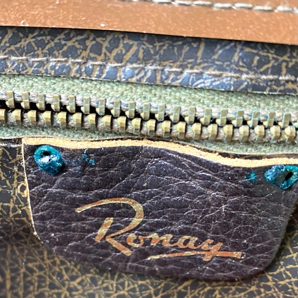 Gorgeous Vintage Ronay Dark Brown Patent Leather Handbag Purse 1960s - Picture 8 of 10